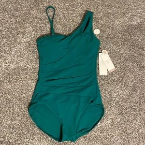 Emerald green swimsuit